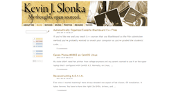 Desktop Screenshot of kevinslonka.com
